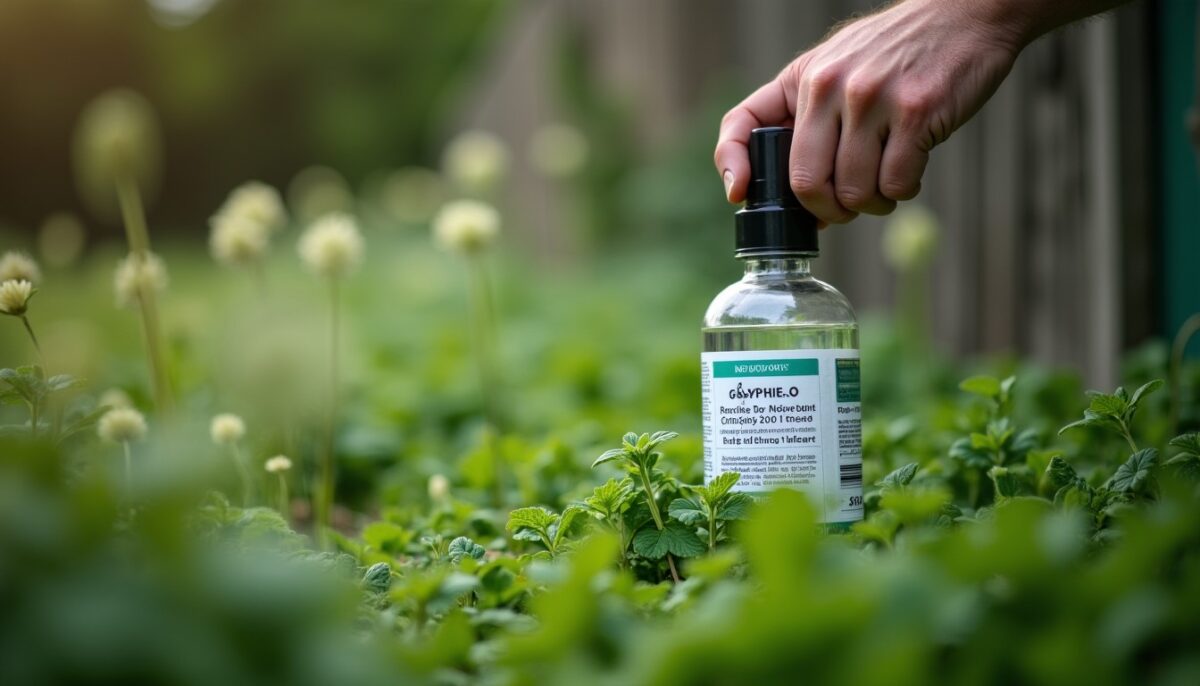 Dosage du glyphosate : guide pratique des quantités adaptées pour 1 à 20 litres d’eau