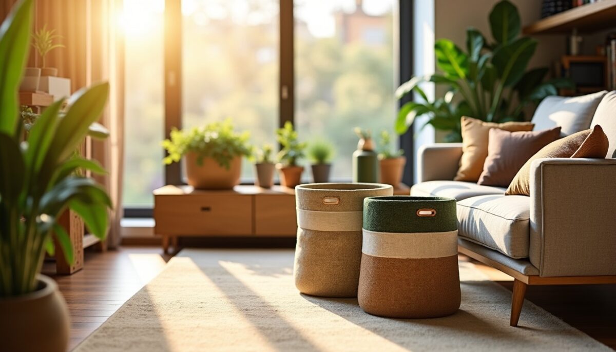 Des paniers en tissu recyclé : l'allié écoresponsable pour une maison parfaitement organisée